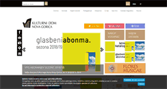 Desktop Screenshot of kulturnidom-ng.si